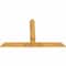Ekena Millwork Portland Rough Sawn Timber Gable Bracket, Western Red Cedar, 72"W x 45"H x 2"D x 6"F, 15/12 Pitch GBW072X45X0206POR00RWR - alternate 2